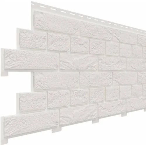 Фасадная панель Доломит Кирпич Славянка Белоснежный купить в Шилке