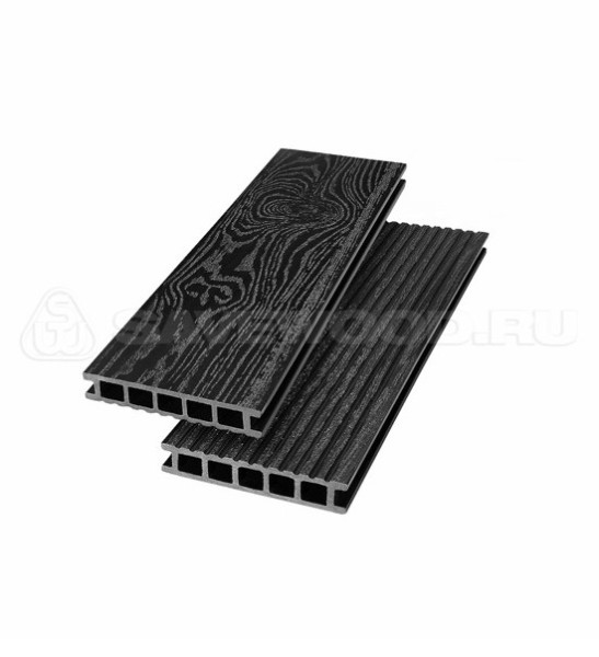 Террасная доска из ДПК SW Ornus тангенциальный распил черный купить в Шилке