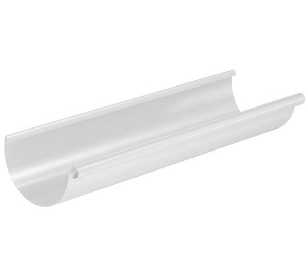 Водосток Aquasistem, система 125x90 - Водосточный желоб 3.00м RR 20 Мраморно-белый купить в Шилке