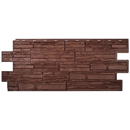 Фасадная панель T-Сайдинг-Альпийская сказка Коричневый купить в Шилке