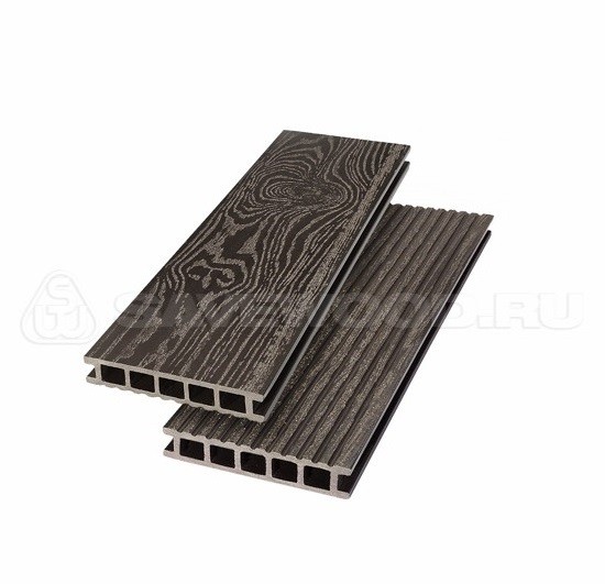 Террасная доска  из ДПКSW Ornus тангенциальный распил темно-коричневый купить в Шилке