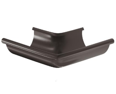 Водосток Aquasistem, система 150/100 - Угол желоба, наружный 90° RR 32 Тёмно-Коричневый