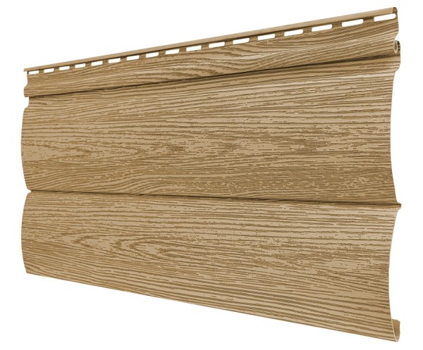 Виниловый сайдинг tecos, серия lux - оцилиндрованный брус двойной, - ангарская сосна купить в Шилке