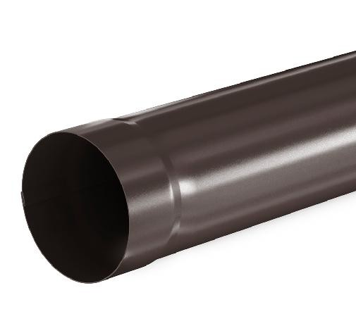 Водосток Aquasistem, система 125x90 - Труба водосточная 1.00м RR 32 Тёмно Коричневый купить в Шилке