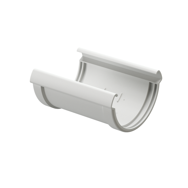 Соединитель Желоба Docke Lux ПВХ Пломбир купить в Шилке