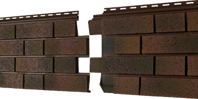 Фасадная панель Ю-пласт Стоун Хаус S-Lock Клинкер Нордик глина