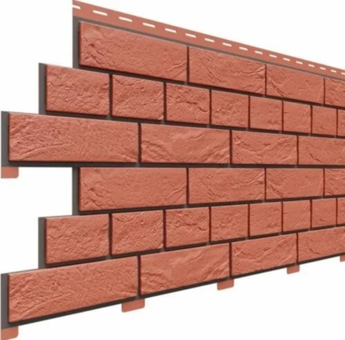 Фасадная панель Доломит Кирпич Славянка Красный купить в Шилке
