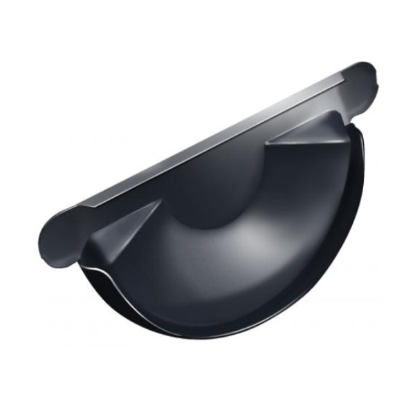 Водосток Grand Line 150x100 – Заглушка желоба RAL 7024 купить в Шилке