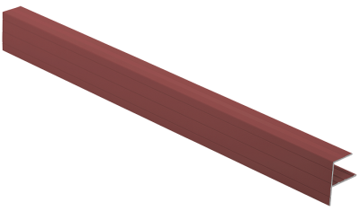 F-профиль Grinder закрывающий красный