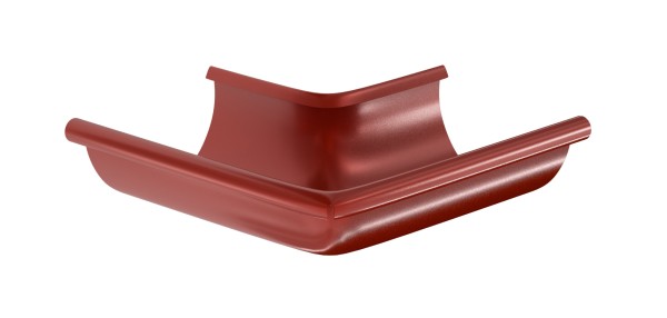 Водосток Aquasistem, система 125x90 - Угол желоба, наружный 90° RR 29 Бургундский купить в Шилке