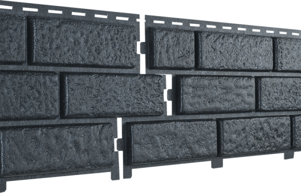 Фасадная панель Ю-Пласт Стоун Хаус Кирпич Графитовый купить в Шилке