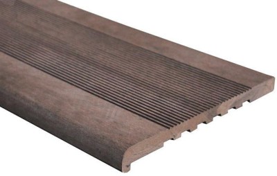 Ступень ДПК Outdoor Havana/Вельвет полнотелая коричневая микс