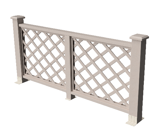 Ограждения декоративное ДПК GRINDERDECO Ламбет выбеленый дуб купить в Шилке