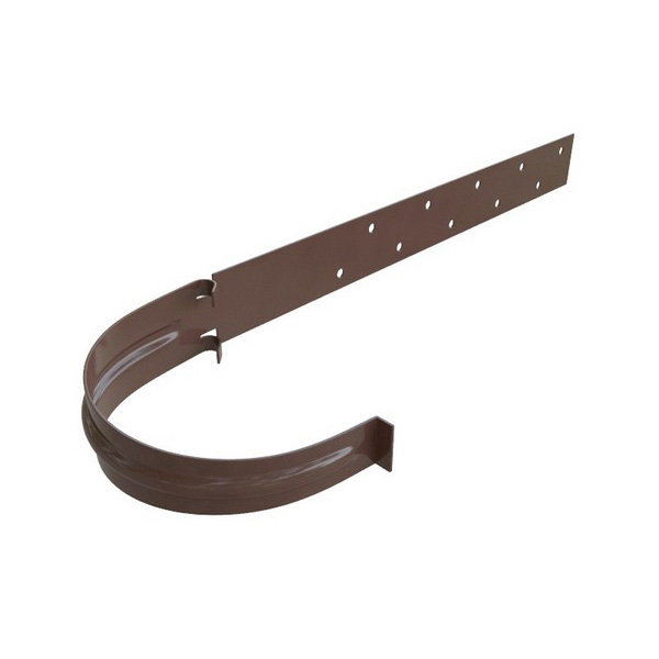 Водосток Альта-Профиль ПВХ – Кронштейн желоба (коричневый) купить в Шилке