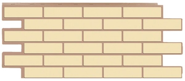 Фасадная панель T-Сайдинг - Кирпич Модерни Желтый купить в Шилке