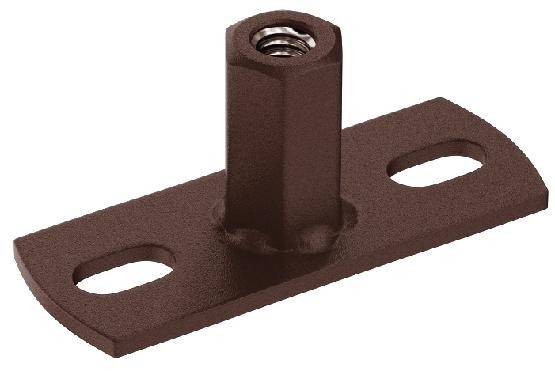 Водосток Aquasistem, Система 125x90 - Держатель для хомута под метиза RAL 8017 Коричневый matt купить в Шилке