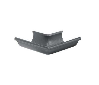 Водосток Aquasistem, Система 125/90 - Угол желоба, наружный 90° RR 23 Маренго matt