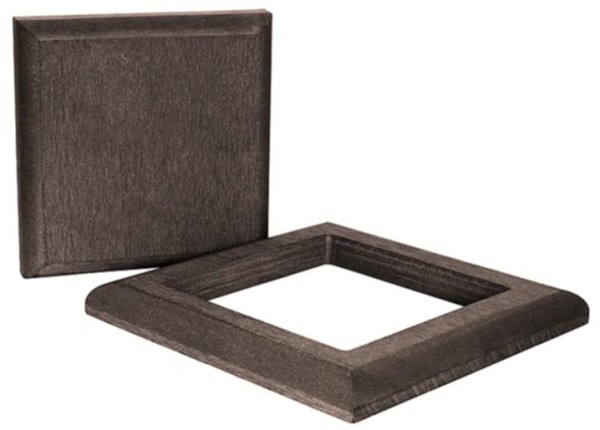 Комплект крышка и юбка ДПК для столба Polivan DENPASAR темно-коричневый купить в Шилке