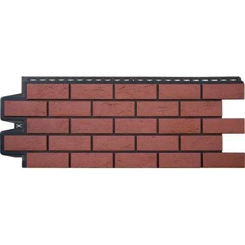 Фасадная панель Grand Line Состаренный кирпич Элит корица (махагон), ШОВ черный купить в Шилке