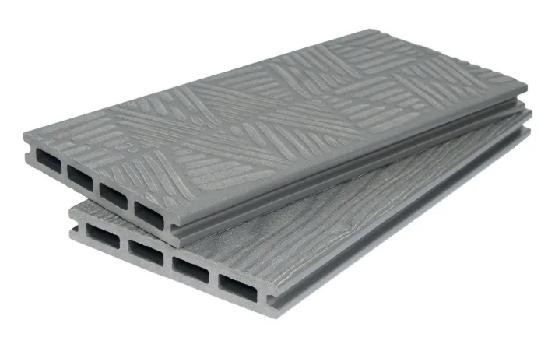 Террасная доска ДПК POLIVAN GROUP 3D+3D NEW пустотелая двухсторонняя DENPASAR Серый купить в Шилке