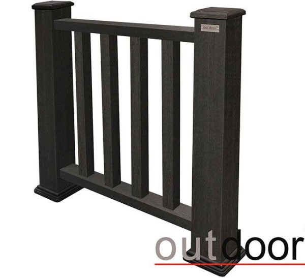Ограждение из ДПК Outdoor Классик 3D STORM чёрный купить в Шилке