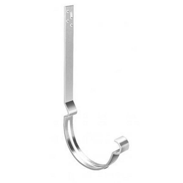 Водосток Grand Line 125x90 – Кронштейн длинный полоса RAL 9003 купить в Шилке