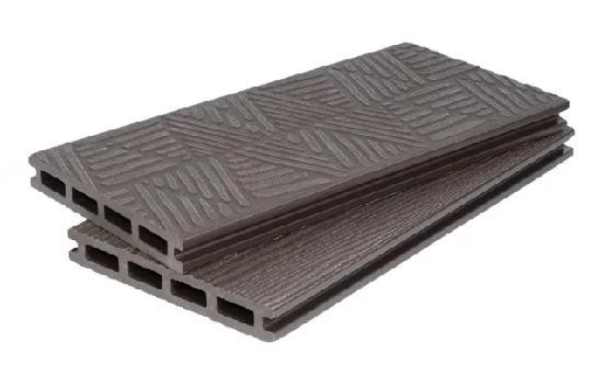 Террасная доска ДПК POLIVAN GROUP 3D+3D NEW пустотелая двухсторонняя DENPASAR Тёмно-коричневый купить в Шилке