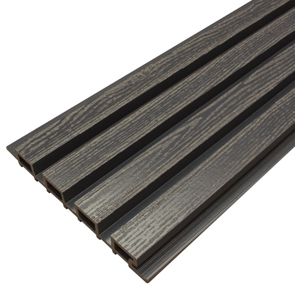 Фасадная доска из ДПК Faynag Wood Рейка Мокрый Асфальт купить в Шилке