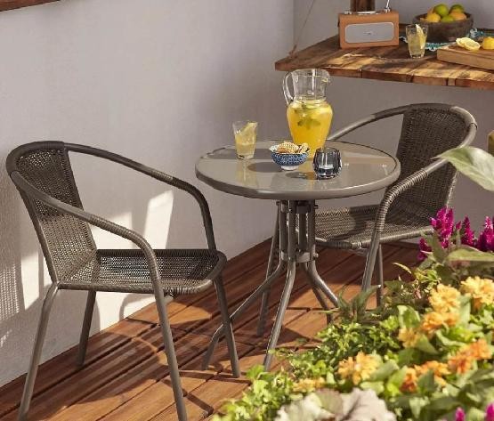 Комплект плетеной мебели AFINA из иск. ротанга Асоль-7 TLH-037B/TLH-060 brown-2pcs купить в Шилке