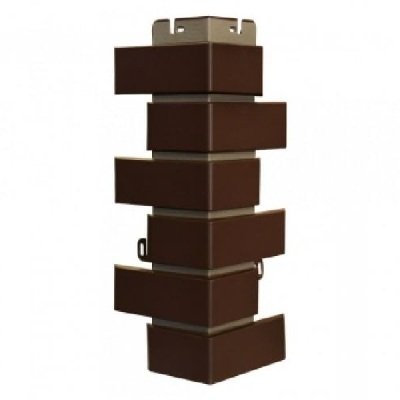 Наружный угол Клинкерный Кирпич коричневый