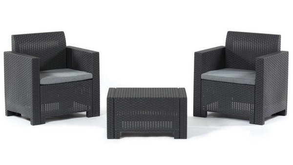 Комплект мебели Set Nebraska Terrace (2 кресла и кофейный столик) Венге купить в Шилке