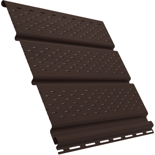 Софит Ю-Пласт с полной перфорацией, коричневый купить в Шилке