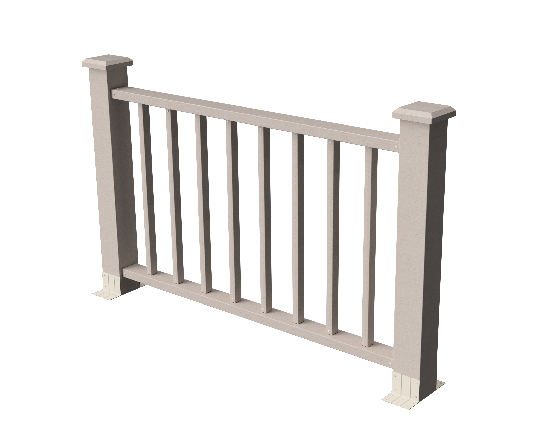 Ограждения декоративное ДПК GRINDERDECO Альма 1500 со скрытым крепежом выбеленый дуб купить в Шилке