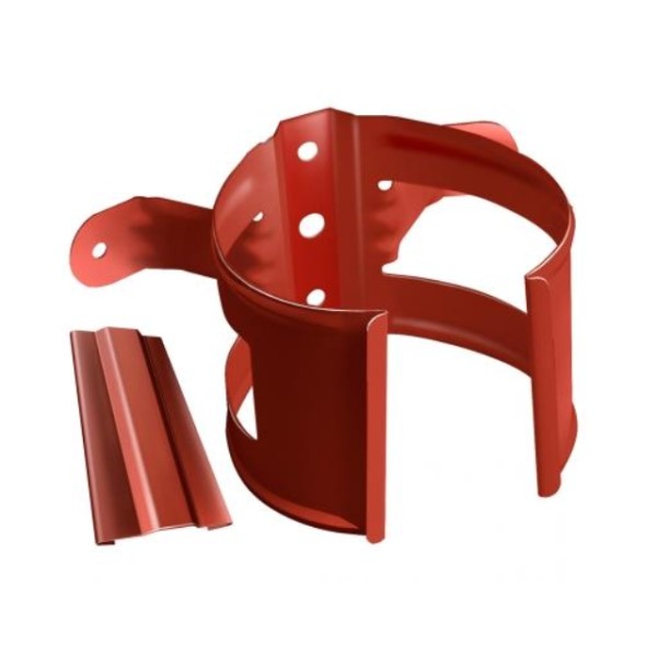 Водосток Grand Line 125x90 – Хомут трубы (на дерево) RAL 8004 купить в Шилке