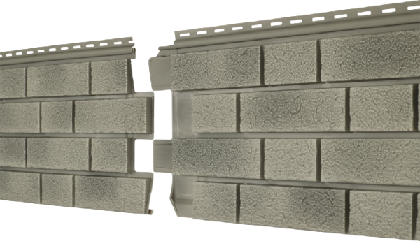 Фасадная панель Ю-пласт Стоун Хаус S-Lock Клинкер Балтик холодный цемент купить в Шилке