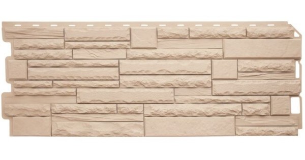 Фасадная панель Альта-Профиль Скалистый камень ЭКО Кремовый купить в Шилке