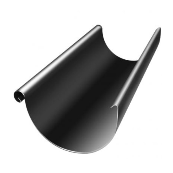 Водосток Grand Line 125x90 – Желоб 3м RAL 9005 купить в Шилке