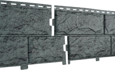 Фасадная панель Ю-Пласт Стоун-хаус камень изумрудный (двойной замок)