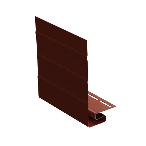 Ветровая J фаска планка для сайдинга, гранат купить в Шилке