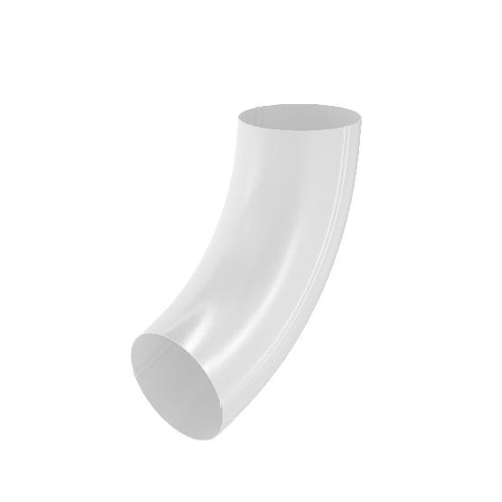 Водосток Aquasistem, система 125x90 - Колено трубы RR 20 Белый купить в Шилке