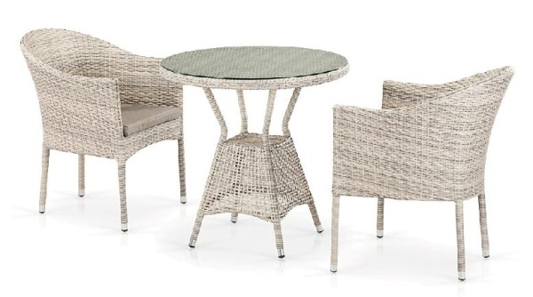 Комплект плетеной мебели AFINA из иск. ротанга T705ANT/Y350-W85 Latte 2Pcs купить в Шилке