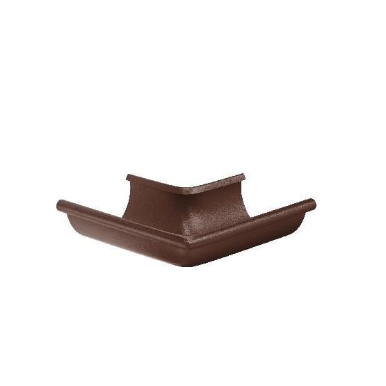 Водосток Aquasistem, Система 125x90 - Угол желоба, наружный 90° RAL 8017 Коричневый matt купить в Шилке