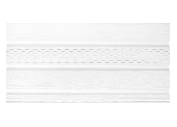 Софит к сайдингу ПЕРФОРАЦИЯ ПО ЦЕНТРУ TECOS БЕЛЫЙ купить в Шилке