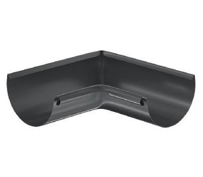 Водосток Aquasistem, система 125x90 - Угол желоба, внутренний 90° RAL 7024 Тёмно-серый