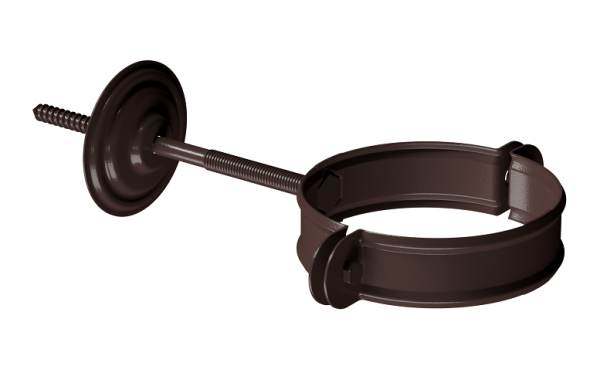 Хомут трубы D90 Döcke STAL PREMIUM Шоколад, (RAL 8019) купить в Шилке
