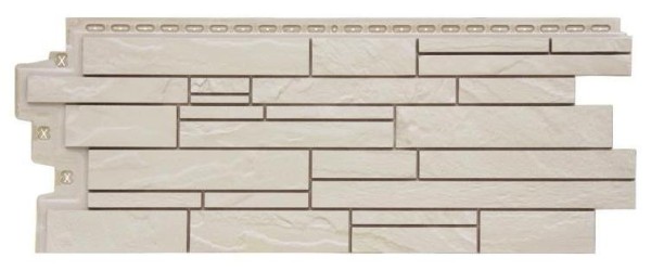 Фасадная панель Grand Line Скала Стандарт молочный купить в Шилке