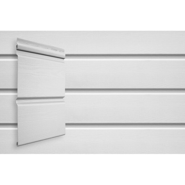 Виниловый сайдинг Grand Line Double-Брус Белый купить в Шилке