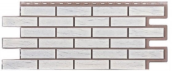 Фасадная панель T-Сайдинг-Кирпич Саман Белый купить в Шилке