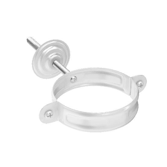 Водосток Aquasistem, система 125x90 - Комплект крепления трубы RR 20 Белый купить в Шилке