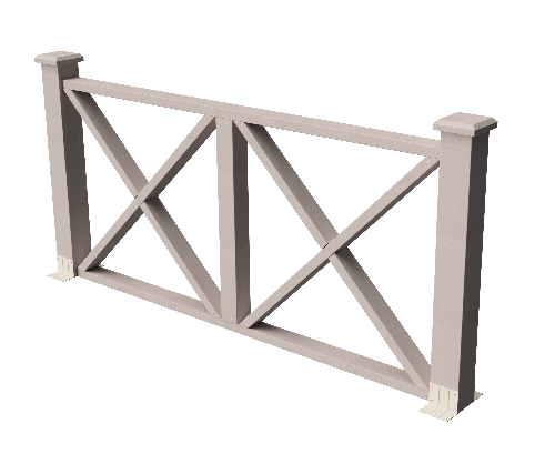 Ограждения декоративное ДПК GRINDERDECO Тауэр выбеленый дуб купить в Шилке